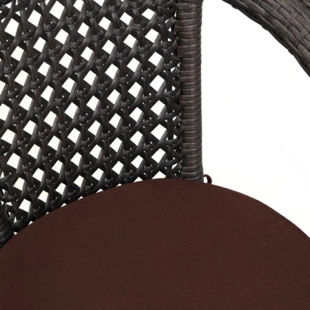 Sadovaya chair of artificial rattan 60x70x80cm wenge with a pillow-2