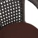 Sadovaya chair of artificial rattan 60x70x80cm wenge with a pillow