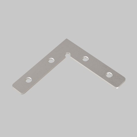 Connector 90 ° to LED strip LED Strip Alm-C-90, 4.8x1 cm, silver color-1