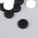 Beads for creativity wood "flat circle" set of 20 pcs white, black 0.4x1.5x1.5 cm