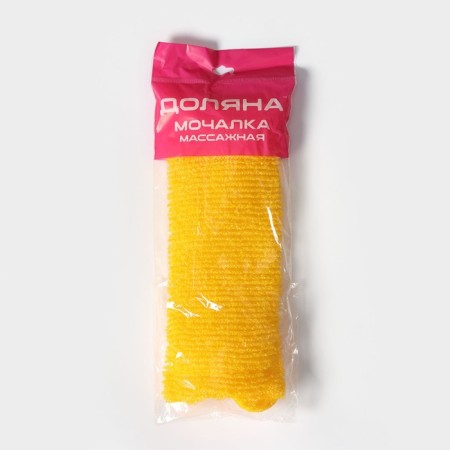 Мочалка для тела Доляна «Банная», 14×33 см, цвет микс-5