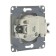 Glossa socket Sche GSL000341, 16 A, single, hidden, without salary, aluminum color