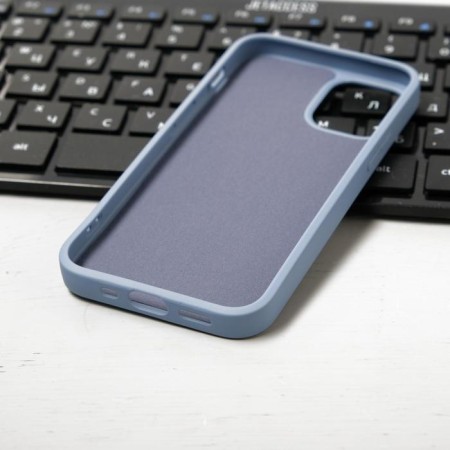 Luazon cover for the iPhone 12 Mini, Soft-Touch silicone, blue-2