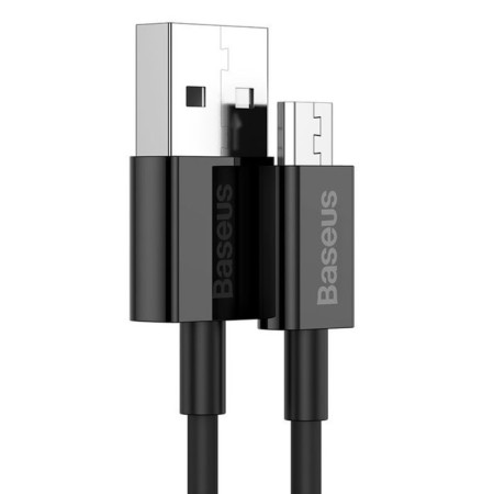 Baseus cable, microUSB - usb, 2 a, tpe braid, 1 m, black-2