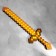 Wooden souvenir "Sword", 19.5x56.5x1.2 cm, pixel, golden