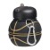 Water bottle, 550 ml, "basketball", folding, black, 18 x 8.7 cm