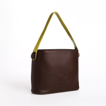 Cross-Bodi Bag on a zipper, brown color-3