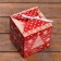 Folding box "Happy New Year and Merry Christmas" 12 x 12 x 12 cm