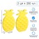 Cold battery "Master K. Pineapp", 250 ml, 19.5 x 12.5 cm, yellow, set 2 pcs