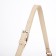 Baget bag with zipper, beige color