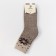 Male socks made of Mongolian wool, gray/snowflake color, size 29 (43-45)