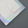 A packet for a cake with a square bottom and window, holographic, 30 x 30 x 30 cm