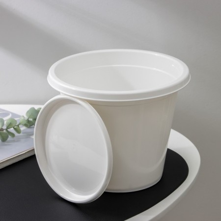 Pot with the Podon "Economy", 3 l, white color-3