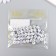 Beads for creativity Plastic "White Playing Cube" Black Points set 20g 0.8x0.8x0.8 cm 78118