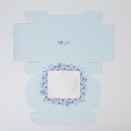 Box for eclairs, confectionery packaging, 4 inserts, “violets”, 20 x 15 x 5 cm-3
