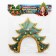 Carnival kokoshnik "Festive Christmas tree" from felt