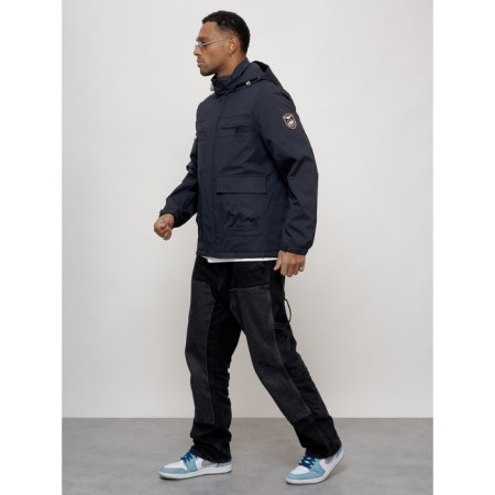 Sports male jacket, size 48, dark blue color-8