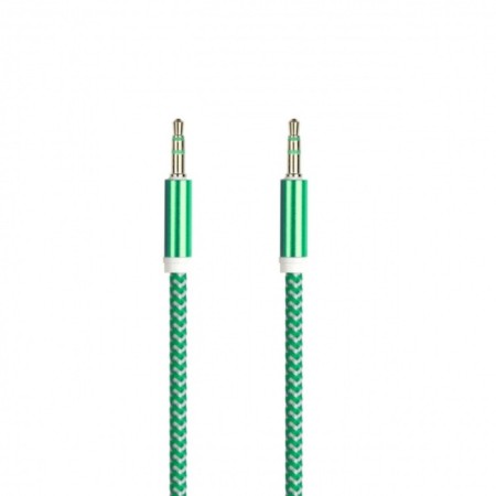 Audio Smartbuy A35, Jack 3.5 mm (M) -Jack 3.5 mm (M), in a braid, 1 m, green