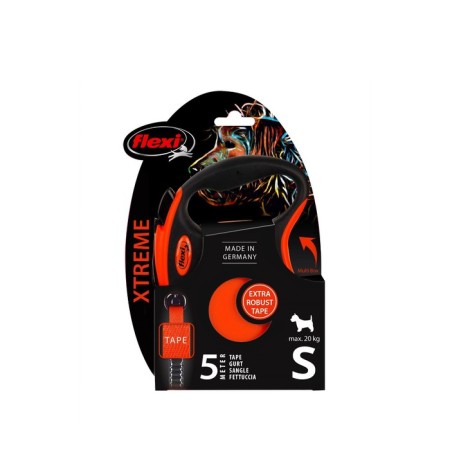 Roulette FLEXI XTREME TAPE S (up to 15 kg) tape, 5 m black/orange-1