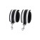 Anonymo handcuffs, polyester, 23.5 cm, silver color