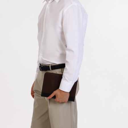 Folder for documents, a5, brown color-3
