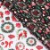 New Year. Glossy packaging paper "Christmas wreaths", bilateral, 70 x 100 cm