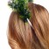Kokoshnik "Christmas trees Green" with colored balls