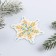 Schildik for a gift New Year "Snowflake New Year", 6.5 x6.0 cm, New Year