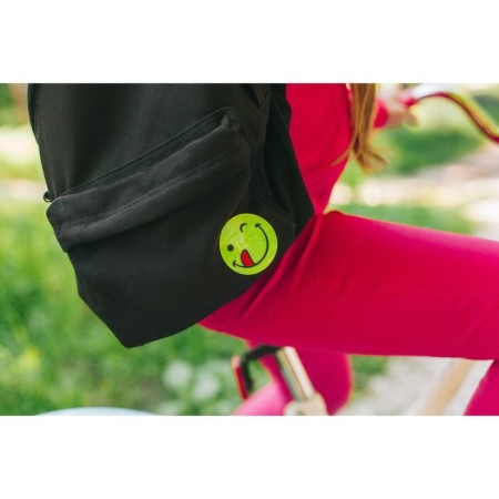 Reflective stickers "Smiley", d = 5 cm, 4 pcs on the sheet, yellow color-7