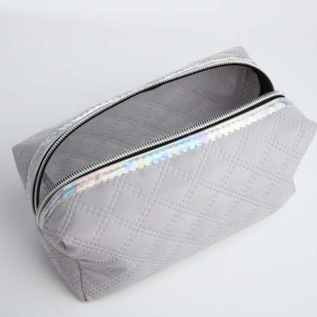 Lightning cosmetic bag, gray color-2
