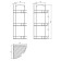 Tricky -tier angular regiment Milardo, straight line, steel wire