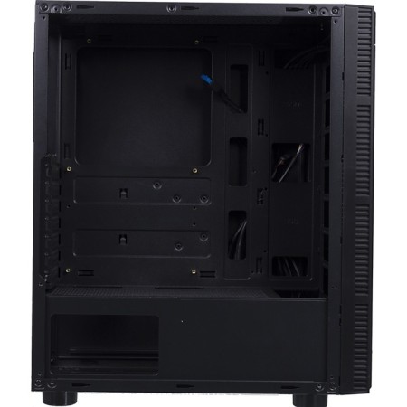 The ACCORD 3407 case is black without ATX 8x120mm 2xusb2.0 1xusb3.0 Audio Bott PSU BP-5