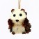 Decorative suspension "Hedgehog from natural materials" 6 × 7 × 9 cm