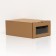 The box is drawn, brown, 35 x 23.5 x 13.5 cm