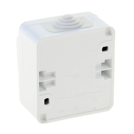 Schetode switch Sche Ba10-041b, 10 A, 1 key, external, IP44, white color-1