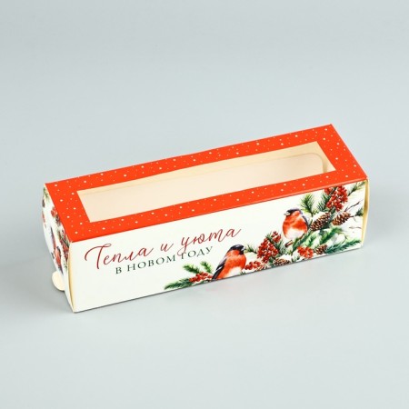 Box for Makarun "Heat and Cozy" 18 x 5.5 x 5.5 cm, New Year