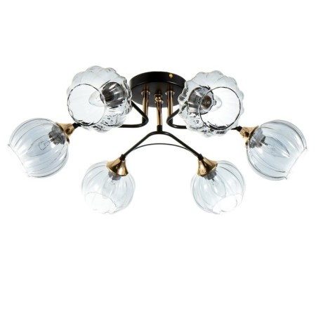 Svetogor chandelier "Light" 6x60W E27 Black 64x64x21cm-1