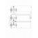 FAUZT FZS-435-07 bathtub mixer, two-wound, long spout, shower set, chrome