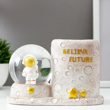 Souvenir Polystone Water Ball Light/For MELLS "Astronaut" D = 8 cm Mix 11.4x16.8x9 cm-1