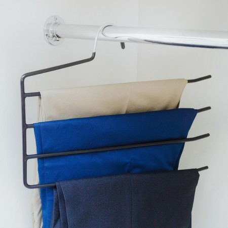 Shoulders - hangers for clothing multi -level shares, anti -slip coating, color mix-3