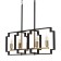 Chandelier 2739/5 E14 40W black and gold 29.5x7.8x25-97 cm Bayerlux