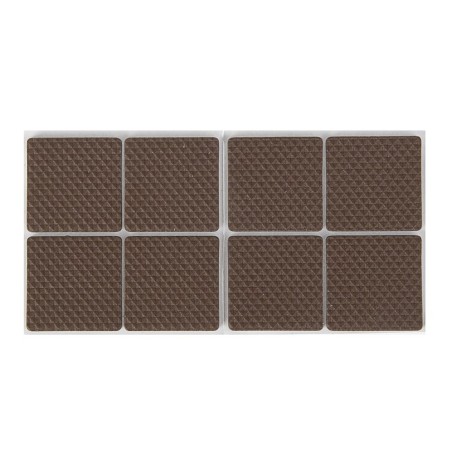 Layer furniture square tundra, size 38 x 38 mm, 8 pcs., Polymer, brown