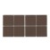 Layer furniture square tundra, size 38 x 38 mm, 8 pcs., Polymer, brown