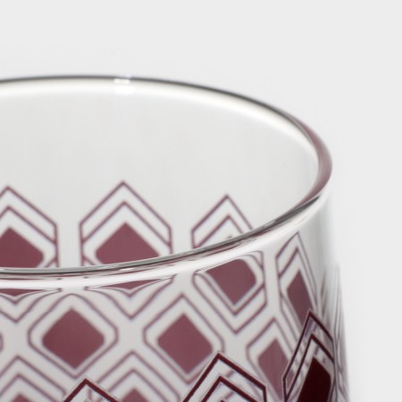 High glass glass "Romb", 330 ml, lilac color-1