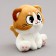 Soft toy "cat", 22 cm, brown color