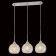 Suite lamp, 3x75W E27, aluminum, chrome 53x24.5x17 cm