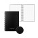 Notebook A6 (102 x 146 mm), 80 sheets in a cage on a spiral Erichkrause Total Black, plastic cover, offset block, white 100%, black