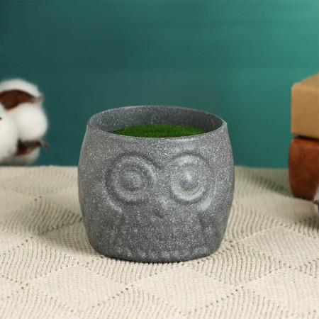 Floristic pot "Council" gray, 6.5x6.5x6cm-2