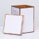 The box is folding, gold, 17 x 25 cm