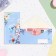 Envenue for money "Hardly!" blue flowers, 16.5 x 8 cm